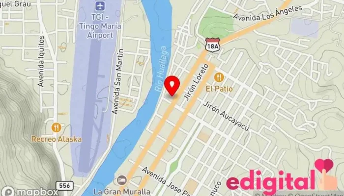 mapa de Terminal estrella polar Oficina de la Administración en Tingo María 10131