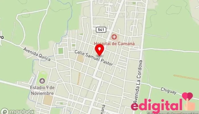 mapa de Terminal Flores Empresa de autobuses en Camaná