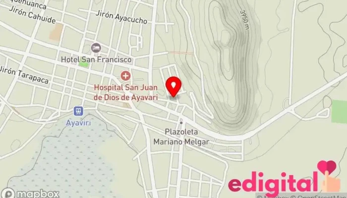 mapa de Terminal Interdistrital la Rinconada Servicio de transporte en Unnamed Road