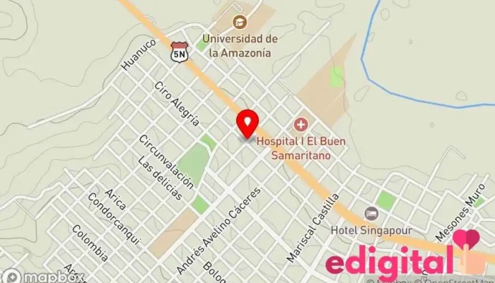 mapa de terminal Lonya Grande Oficinas de empresa en Jose Olaya
