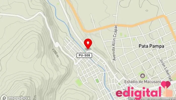 mapa de TERMINAL OLLACHEA - CORANI Servicio de transporte en Macusani 21251