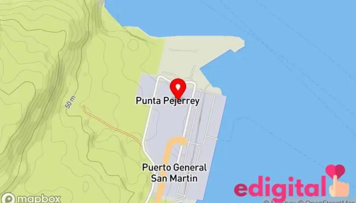 mapa de Terminal Portuario Paracas S.A. Puerto marítimo en Paracas