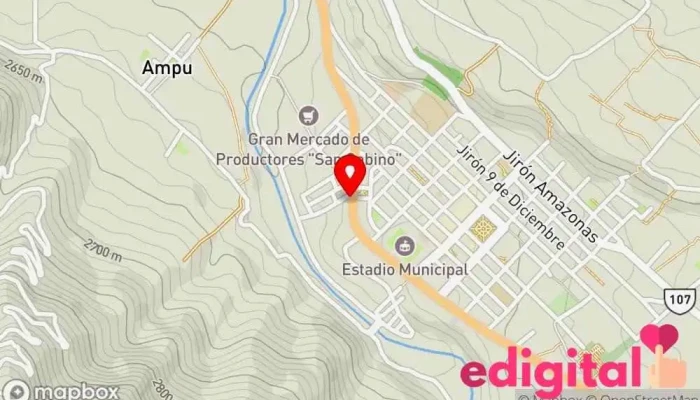 mapa de Terminal Privado Vírgen de las Mercedes Oficinas de empresa en Carhuaz