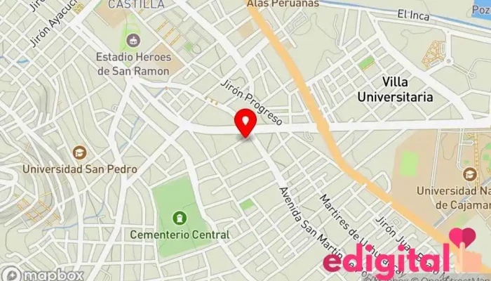 mapa de Terminal Terrestre Cajamarca - Jesus Empresa de autobuses en Cajamarca 06003