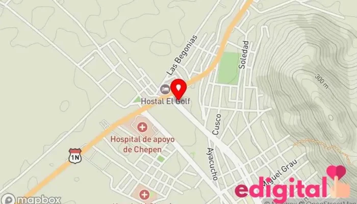 mapa de Terminal Terrestre Chepén Estación de autobuses en Chepén 13871