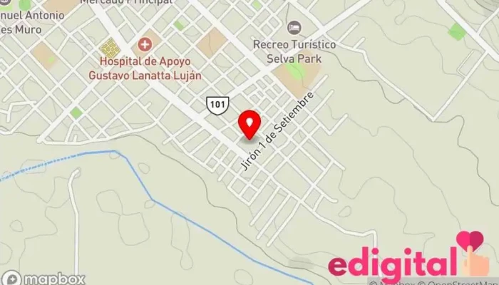 mapa de Terminal terrestre de Bagua Estación de autobuses en Bagua 01721