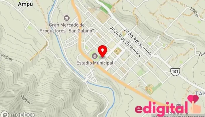 mapa de Terminal Terrestre de Carhuaz Bus stop en Carhuaz