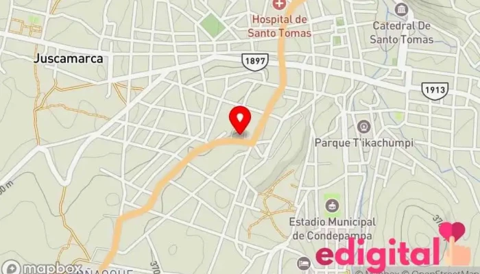 mapa de TERMINAL TERRESTRE DE SANTO TOMÁS Empresa de autobuses en Santo Tomás