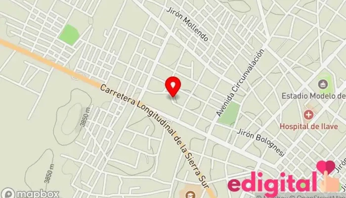 mapa de Terminal Terrestre El COLLAO Agencia de viajes en Av. Puno