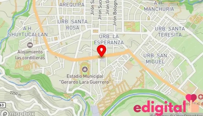 mapa de Terminal terrestre Empresa de autobuses en Caraz