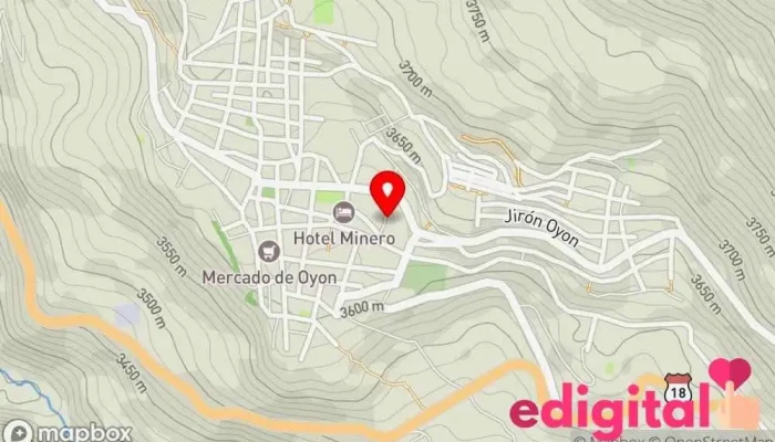 mapa de Terminal terrestre Oyón Agencia de alquiler de autobuses en Oyón