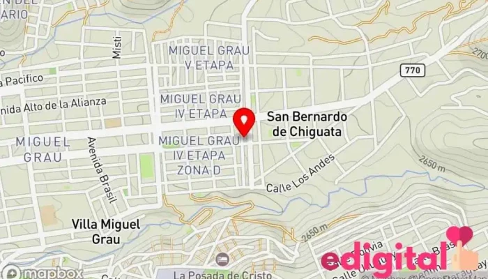 mapa de TERMINAL UNION GRAU S.A Servicio de transporte en Arequipa