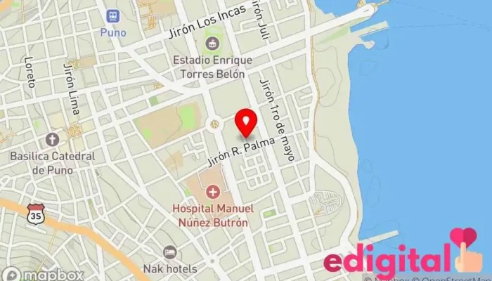 mapa de Terminal Virgen de Fatima Empresa de autobuses en Puno 21001