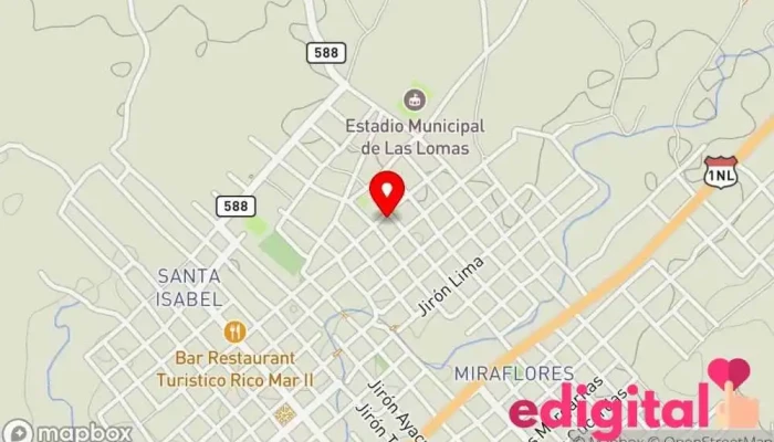 mapa de Tienda Naturista DON TALLEDO Farmacia en Las Lomas