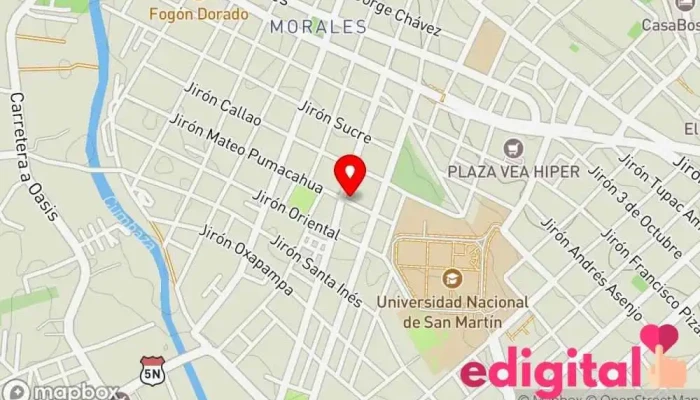 mapa de Topicfarma Boticas Y Perfumeria Farmacia en Tarapoto
