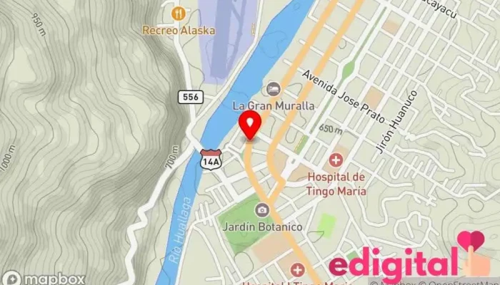 mapa de Transmar Tingo María Oficinas de empresa en Huánuco
