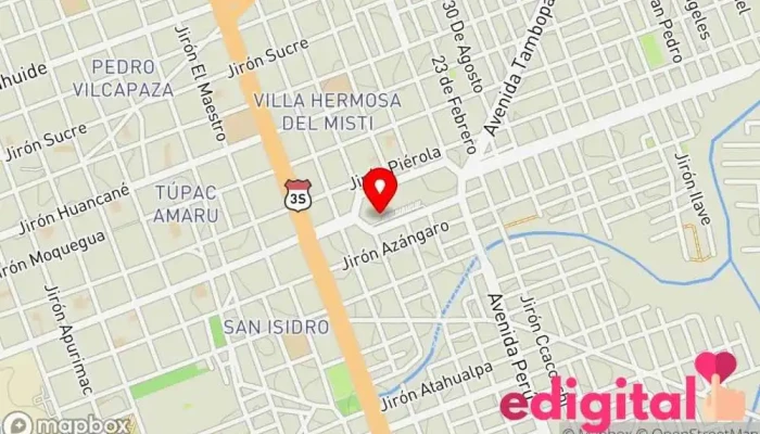 mapa de TRANSPORTES TRANSZELA - SEDE JULIACA Servicio de transporte en Juliaca
