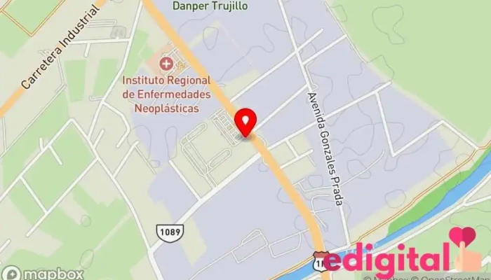 mapa de Trujillo Estación de autobuses en Perú