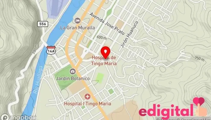 mapa de TUBOTICA-TINGOMARIA Farmacia en Tingo María