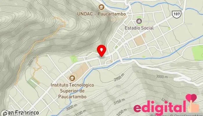 mapa de Turismo Paucartambo Servicio de transporte en Paucartambo 19201