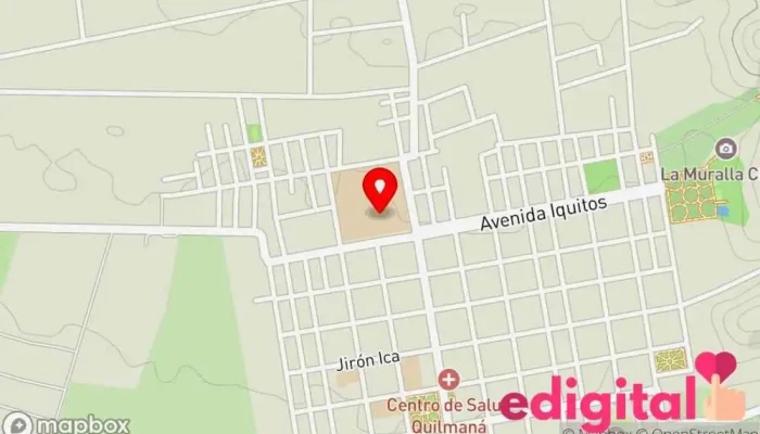 mapa de Un colegio Farmacia en Quilmaná