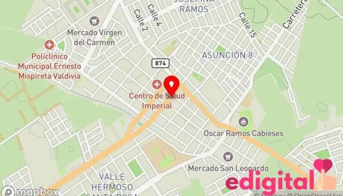 mapa de Virgen del Carmen Farmacia en Imperial