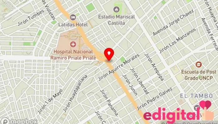 mapa de Wanka Farma Farmacia en Av. Huancavelica 2042